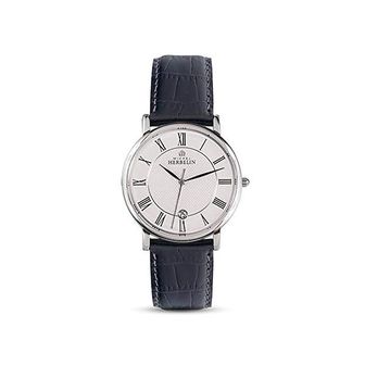  독일 미쉘에블랑 여자 시계 가죽 Michel Herbelin 12248/08 Mens 워치 Classic 레더 3 Bar Diame