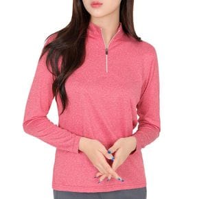 이지바이 프리티우먼 간절기 여성 멜란지 긴팔 집업 티셔츠(SI42LT018W)..