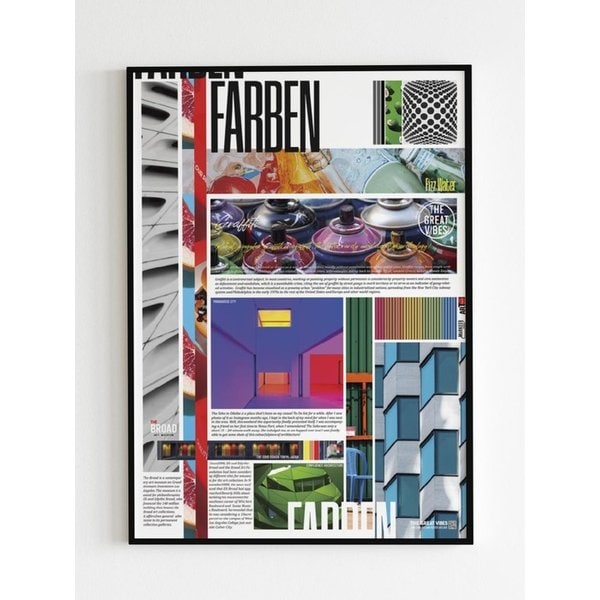 인테리어 아트 포스터 _ FARBEN (A1 5070 A2 A3 size/frame 3종)