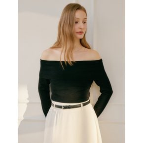 제나 오프숄더 티셔츠 / JENA OFF-SHOULDER T-SHIRT_2colors