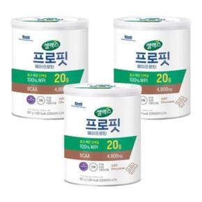 셀렉스 프로핏 웨이프로틴 초콜릿 627g 3캔 .