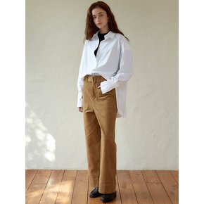 Pocket wide pants (brown)