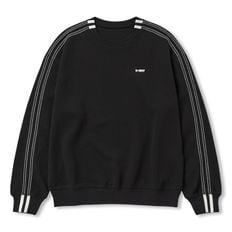 리버스드 라인 스웻셔츠 블랙 PNEF24SW1301