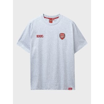 풋볼스탠다드 [아스널] GUNNERS 1886 티셔츠_멜란지그레이