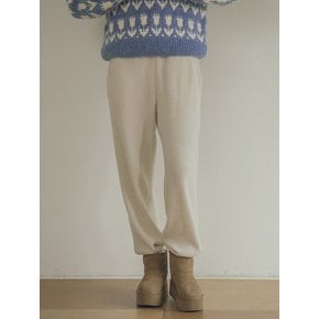 P3178 Knit jogger pants_Cream