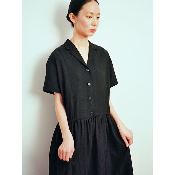 Airy shirring dress black(55사이즈 바로발송,66사이즈 7/8발송)