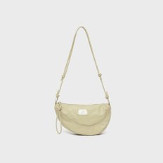 LEATHER CROSS POUCH BAG[BEIGE]