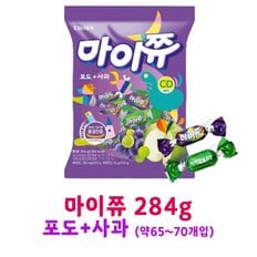 무료배송 마이쮸 포도+사과맛 284g x 1개(박스안심포장)