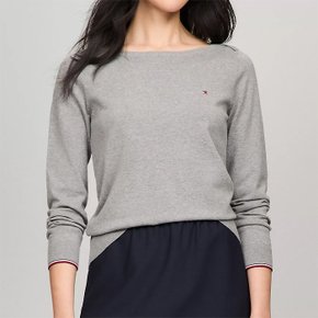 여성 보트넥 스웨터 Grey Heather