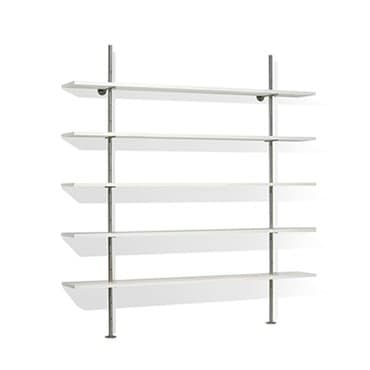 엑스투 RICHARD LAMPERT Eiermann Shelving System 아이어만 쉘빙시스템 멜라민 화이트/스테인리스 스틸