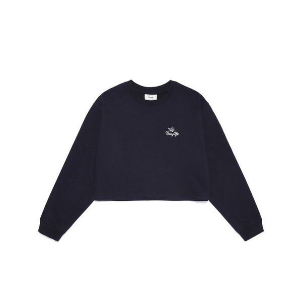 드림 크롭 롱 슬리브 (네이비)