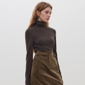 (12/1 예약배송)WD_Wave turtleneck knit top_BROWN