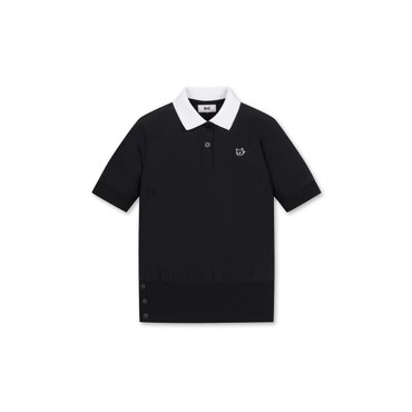 왁 골프 (WWTCM24311BKX)여성 Color Block Rib Cool SS Polo