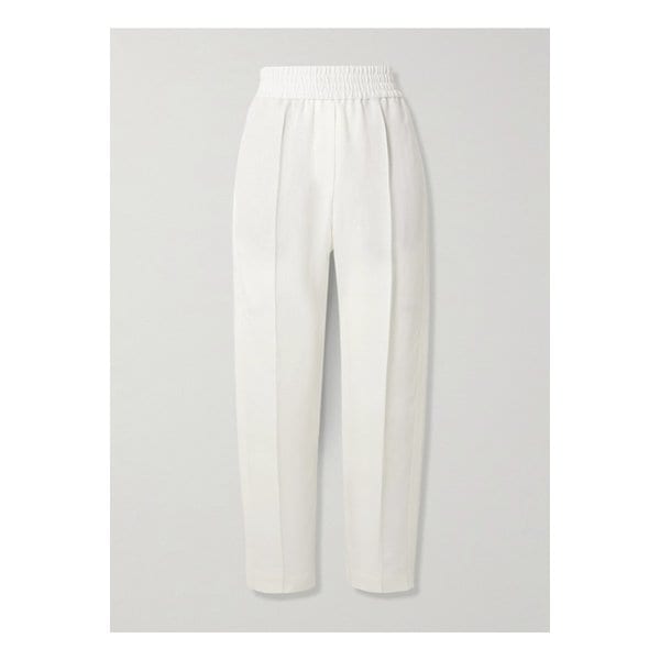 브루넬로쿠치넬리 크롭 우븐 테이퍼드 팬츠 오프 화이트 9649229528782657