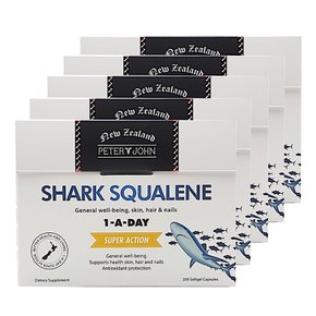 피터앤존 상어 스쿠알렌 Shark Squalene 200캡슐 5개