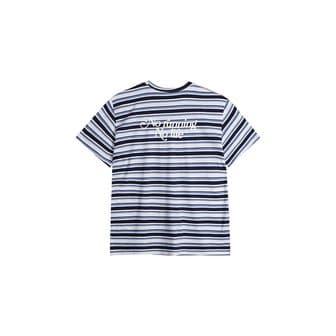디아더생츄어리 NRNL Stripe S/S Tee - Daily - Sky Blue