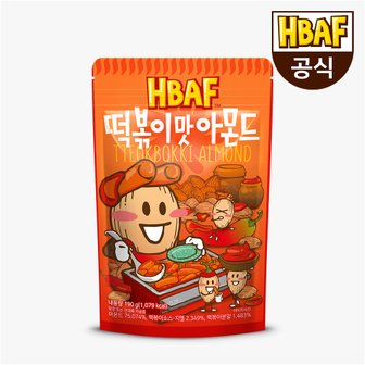 HBAF [본사직영]  떡볶이맛 아몬드 190g