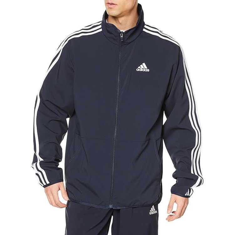 아디다스 3S 윈드브레이커 우븐 트랙탑 네이비 남성 바람막이 자켓
