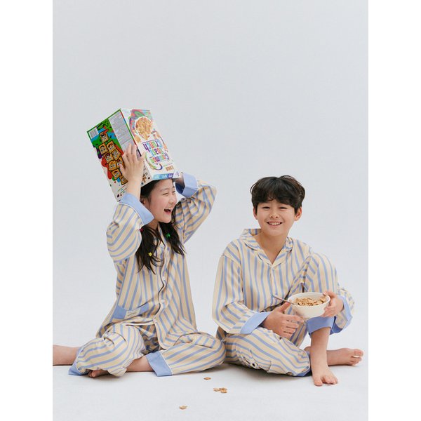 26 s/s Silk Fit Daymood Kids Long-Sleeved Pajamas Set