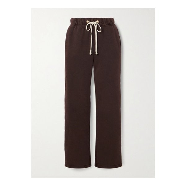 딜런 코튼 저지 스트레이트 트랙 팬츠 브라운 1647597349146031