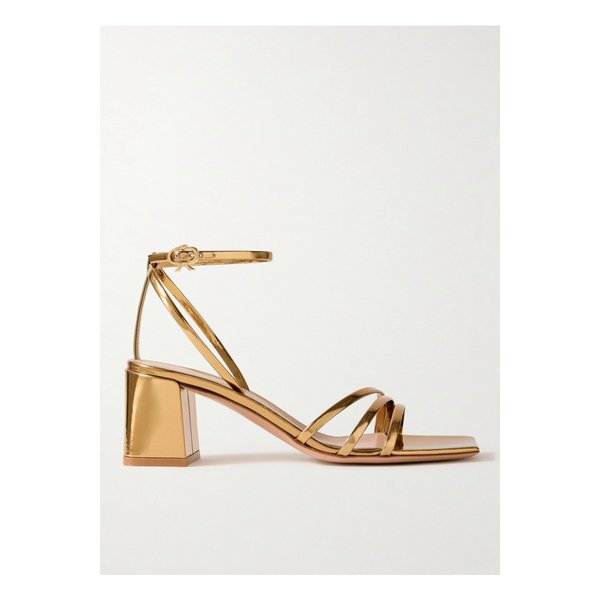 메탈 55 메탈릭 페이턴트 가죽 샌들 1647597332723198