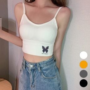 버터플라이 끈나시 크롭탑 ELC 1012_P337806525