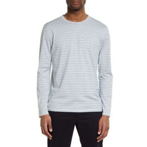 4275815 Vince Stripe Long Sleeve Slub T-Shirt