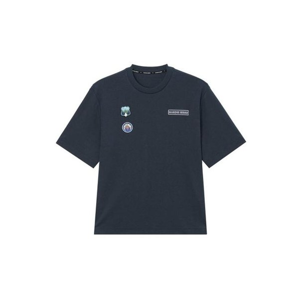 26SS 마린세르 반팔 티셔츠 UTT001ACJER0117 BL81 NAVY BLUE DOM