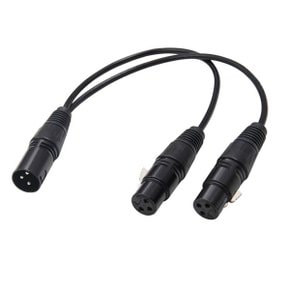 XLR 케이블 캐논 Y자 분배 마이크선 수-암암 3핀 SMC201 벨톤