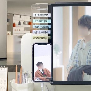 (모니터메모보드-우측)홀더 노트북 메모판 꽂이/스탠드/패드/보드/꽂이/미니/칠판/클립/메시지/스티커