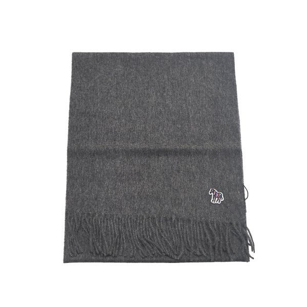 지브라 패치 울 머플러 M1A_150K_PZEBRA_76_GREY