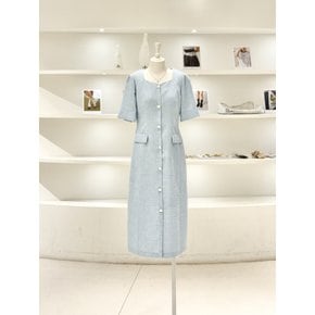 [여주점] 여성 스퀘어넥 트위드 원피스 (L262MSE037)