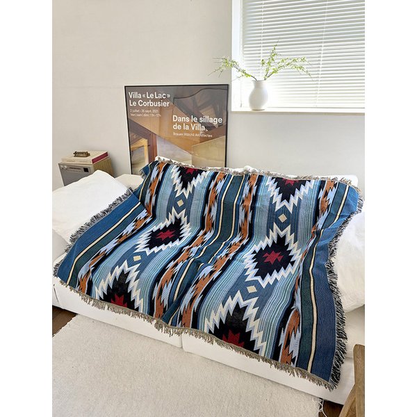 데저트 리듬 직조 아트 블랭킷