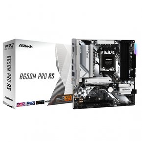 ASRock B650M Pro RS AMD Ryzen 7000 CPU (Soket AM5) B650 Micro ATX 마더보드 시리즈 대응