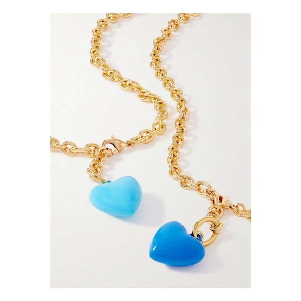 록산느 애슐린 더 미니 해피 골드톤 에나멜 네크리스 2p 세트 46376663162892652