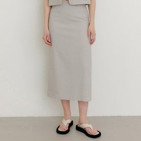 셀리아 버튼 포인트 미디 스커트 / CELLIA BUTTON POINT MIDI SKIRT_2colors