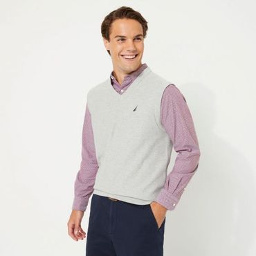 이스퀘어 5342974 Nautica Mens Big  Tall Navtech V-Neck Sweater Vest