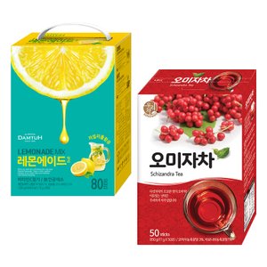  담터 레몬에이드믹스 80T +송원 오미자차 50T (에이드)