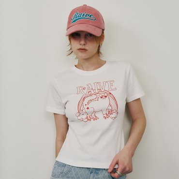 레이브 Roller Cat Graphic T-shirt VW5ME610_2color
