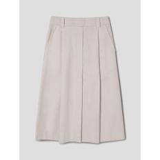 [정상가159,000원] Cotton Aline Midi Length Skirt  cream (WE3227T420)