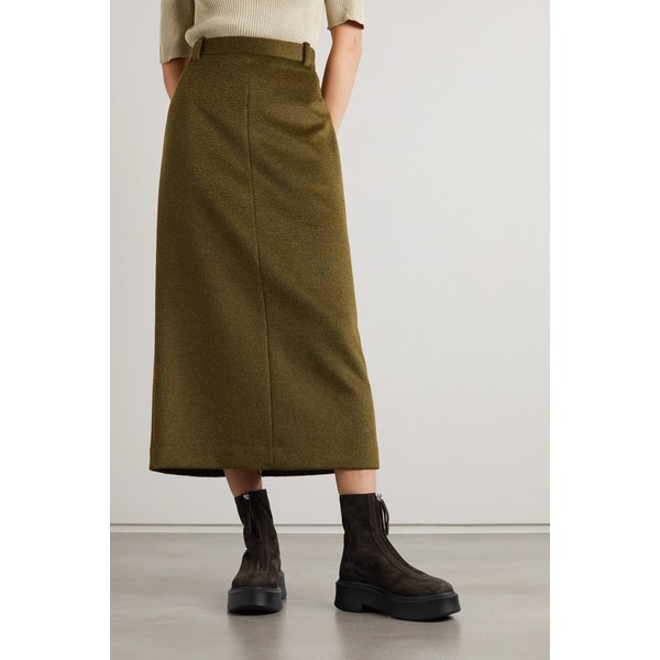 텍스처 누벅 플랫폼 앵클 부츠 브라운 30828384629495400