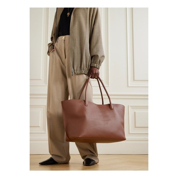 리에 스튜디오 더 에바 위켄드 텍스처 가죽 토트 브라운 46376663162907414