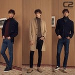 C2 남성 윈터 브러쉬 웜 진 3종