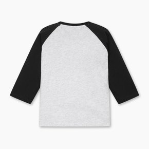 [Online Exclusive] 배색 래글런 티셔츠_QATS05611BK