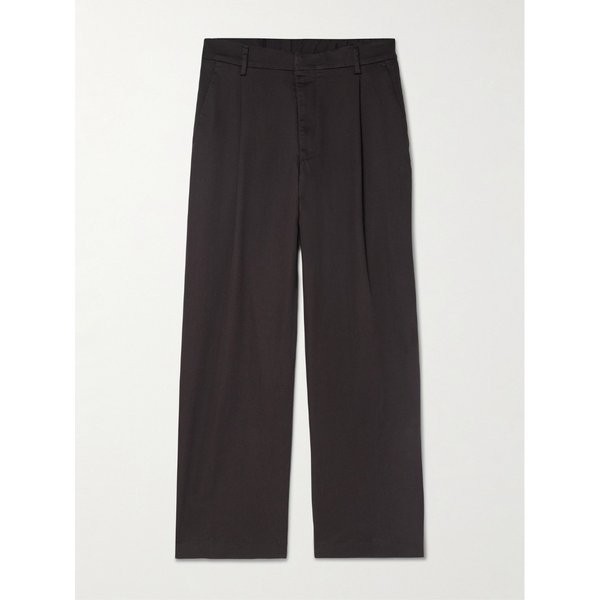 NN.07 Kay 1420 스트레이트 레그 플리츠 코튼 블렌드 트윌 팬츠 46376663162930052