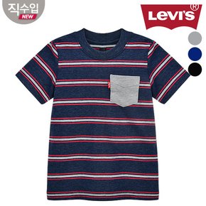 포켓스트라이프 티셔츠L VOM11QTS71 (키즈)