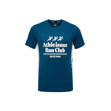 미즈노 공용 런닝 반팔 티셔츠 32YA410133 운동 신축성 흡한속건 RUNNING GRAPHIC SHORT SLEEVE