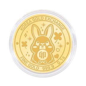 토끼 순금 코인(메달) 0.1g