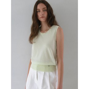 Summer Basic U-neck sleeveless - Green