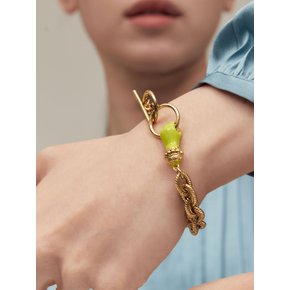 Grab Your Eye Chain Bracelet (Lime)